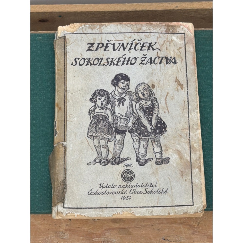 1931 Zpěvníček Sokolského Žactva Vintage Czech Slovak Folk Songbook Sheet Music‎